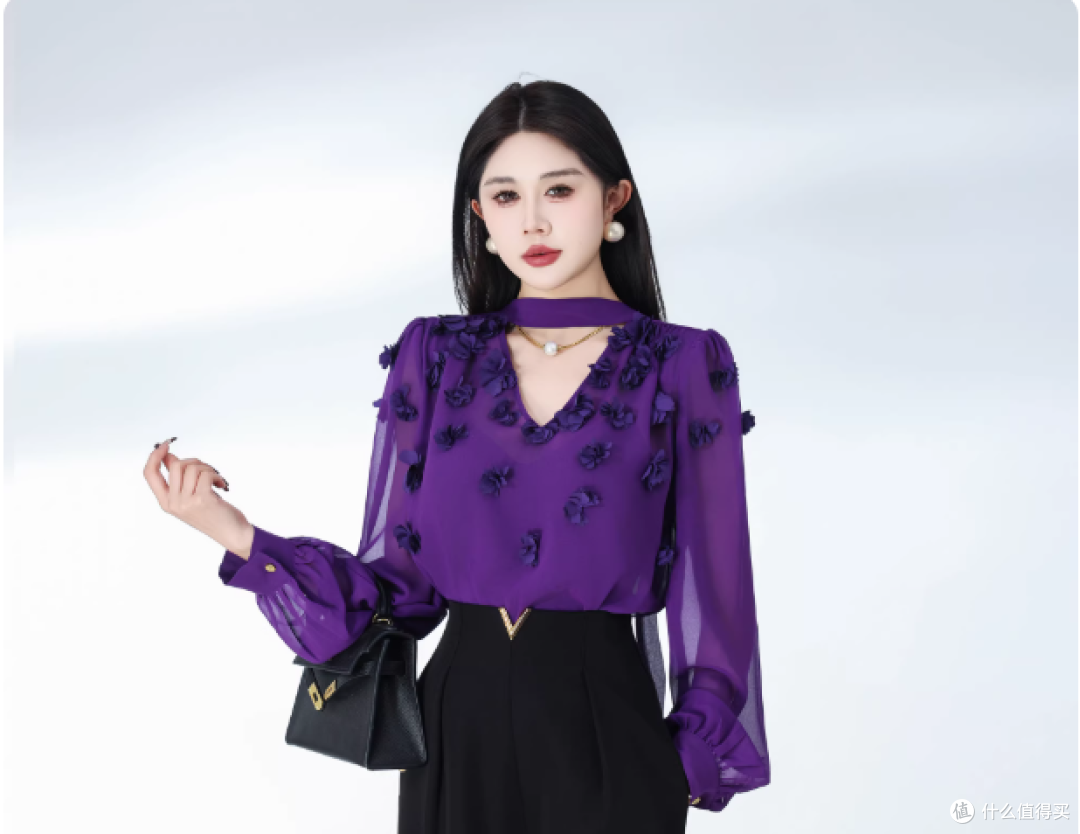 ✨杨千亿QianYi新品|把法式浪漫焊在身上的玫瑰花上衣