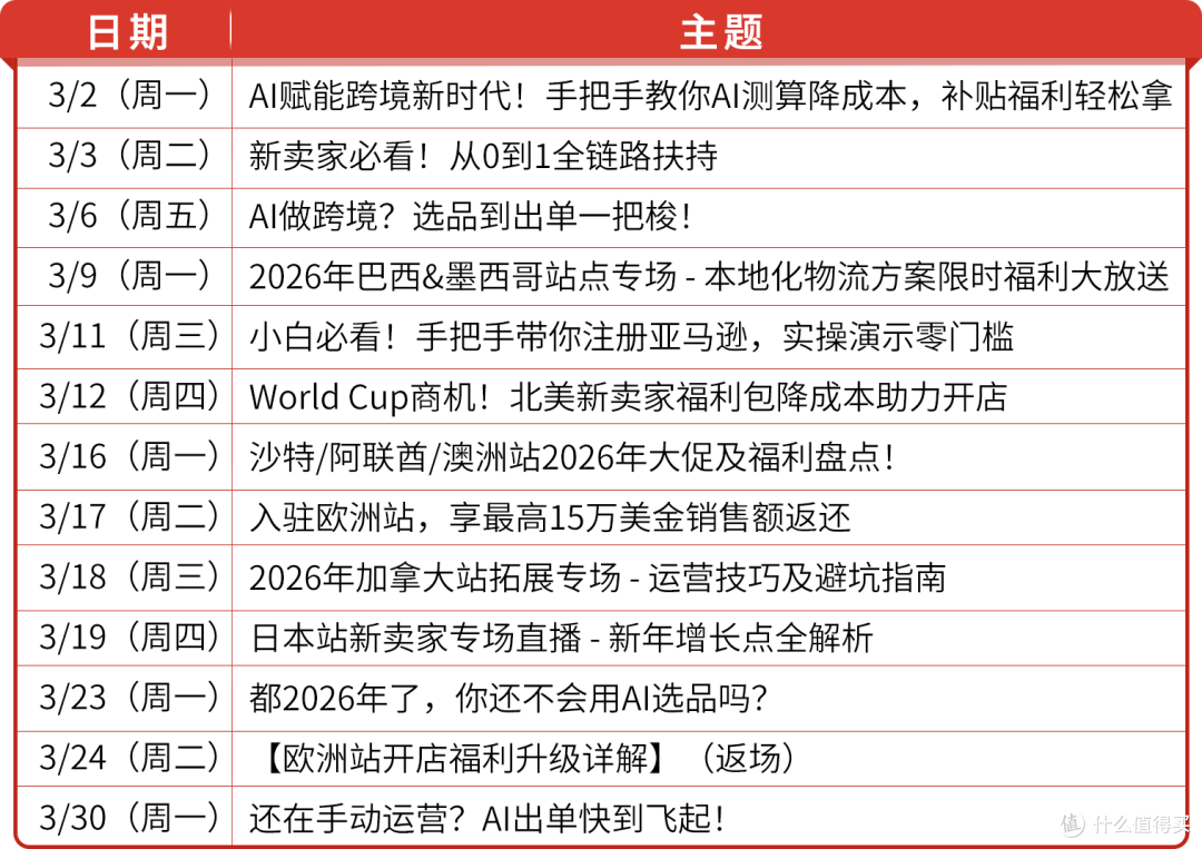 马年启新,出海当燃!亚马逊3月活动日历抢先看