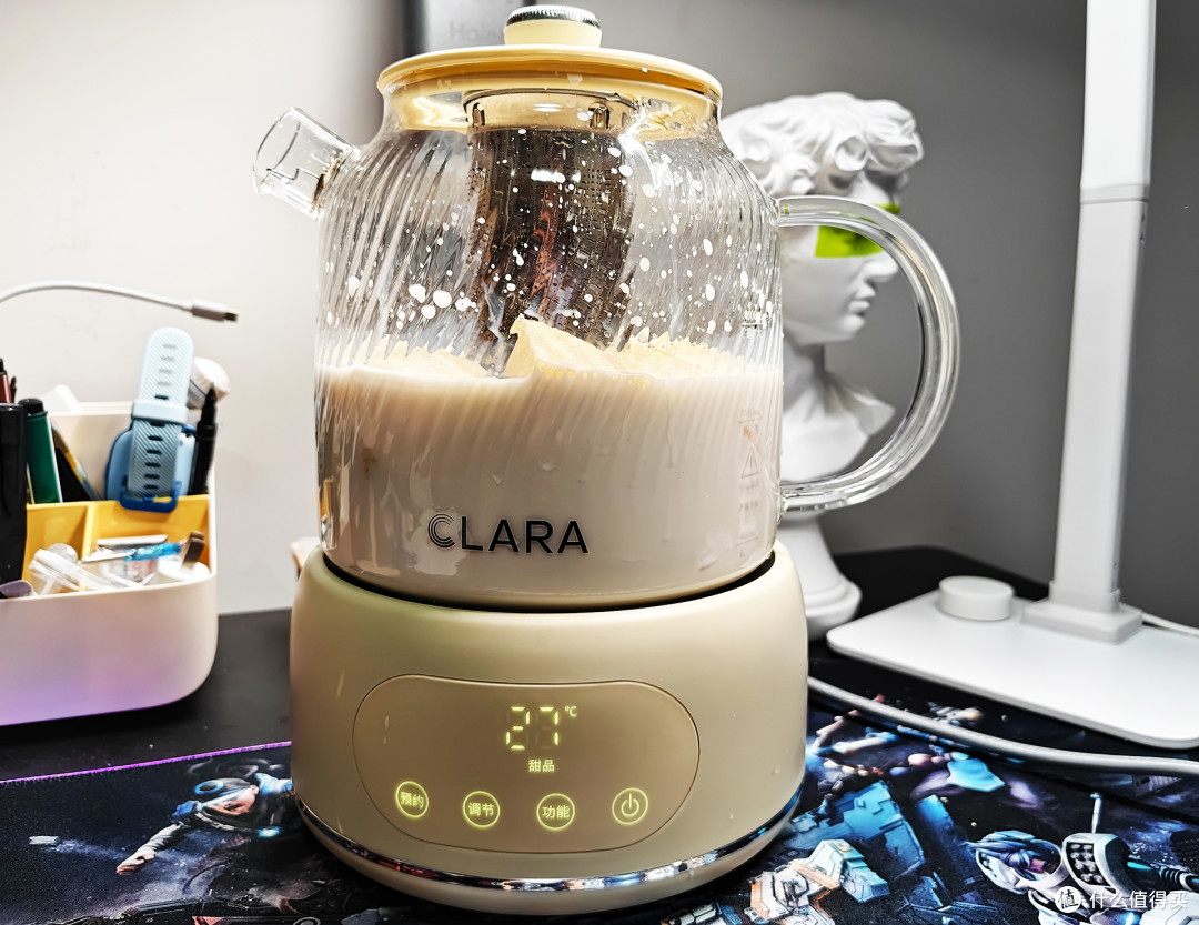 clara全玻璃养生壶,煮果茶、温牛奶太香了,性价比直接拉满