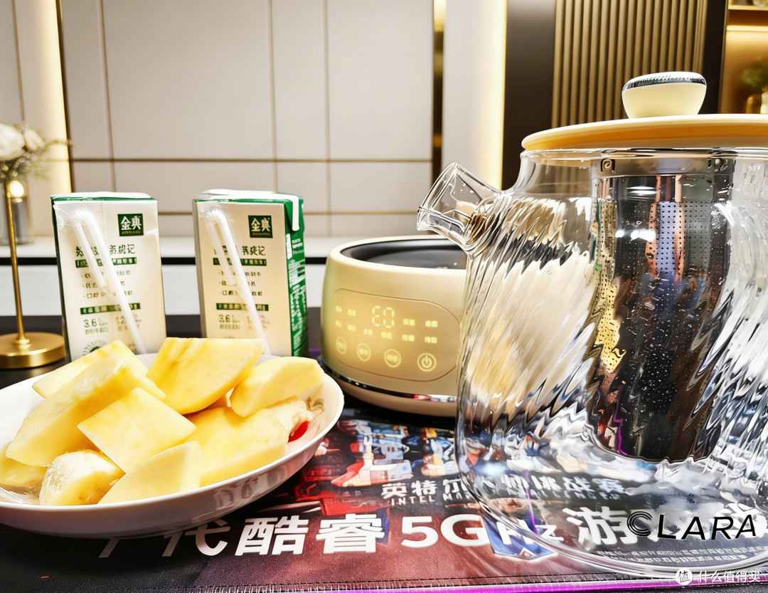 clara全玻璃养生壶,煮果茶、温牛奶太香了,性价比直接拉满