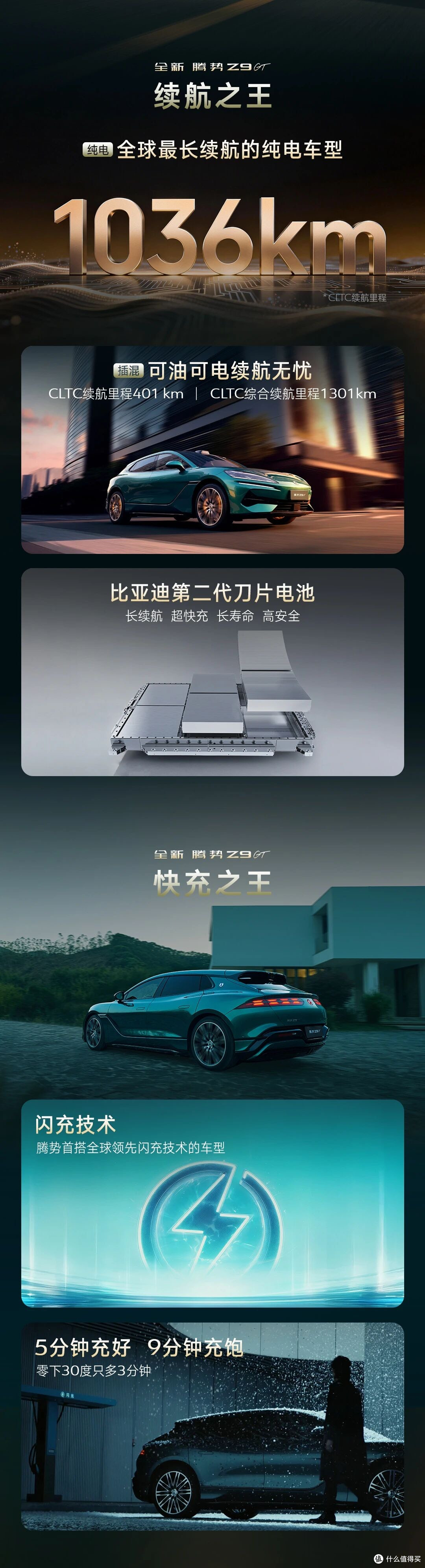 26.98万起!腾势Z9GT改款杀疯了,1036km续航+9分钟闪充