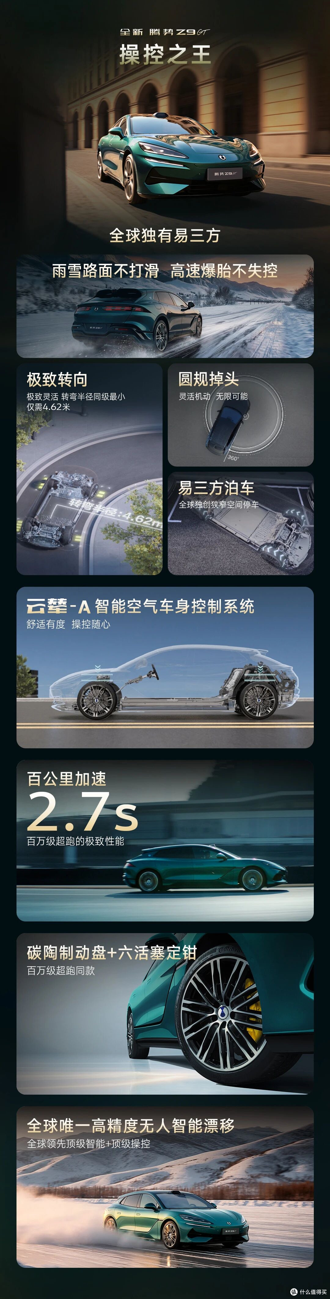 26.98万起!腾势Z9GT改款杀疯了,1036km续航+9分钟闪充