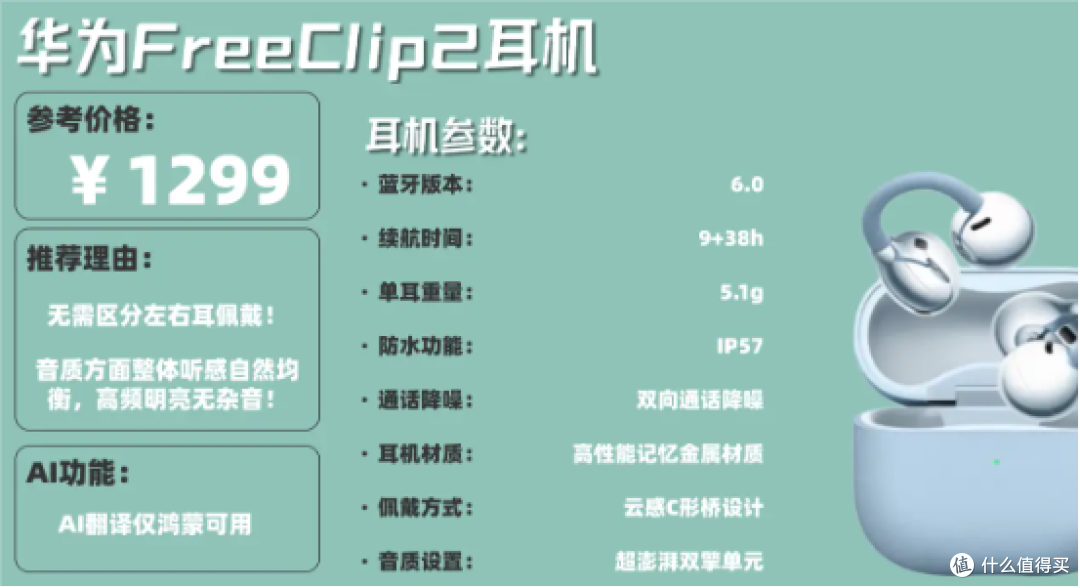 耳夹式耳机测评大对比：南卡、华为、声阔哪个牌子好？
