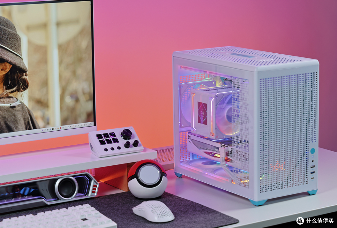 适合学生党,带隐藏提手的桌面MATX主机:9700X+5070+未知玩家P80