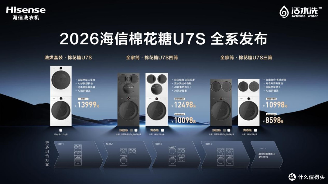 海信全家筒·棉花糖U7S正式发布,定义健康高效洗护新标杆