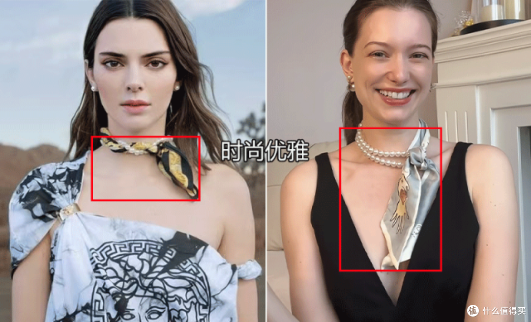 拒绝“大妈风”的丝巾穿搭!避开这4点,洋气高级,越看越有气质