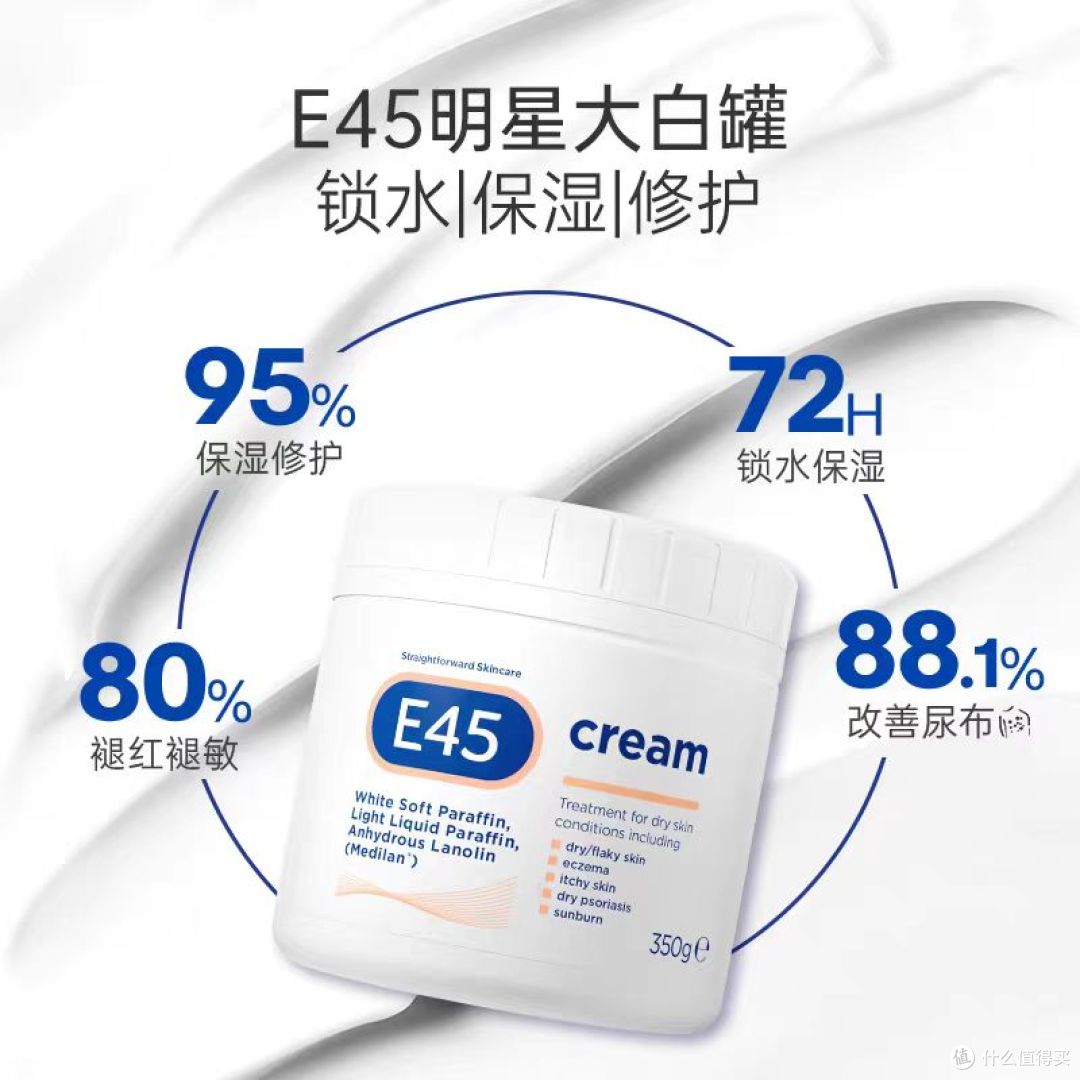 英国 E45 大白罐｜敏肌全家的保湿安全感，500g 用到天荒地老