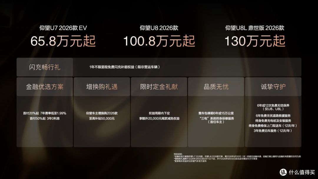 闪充技术赋能极致体验,仰望2026款三车齐发,高端新能源再起航