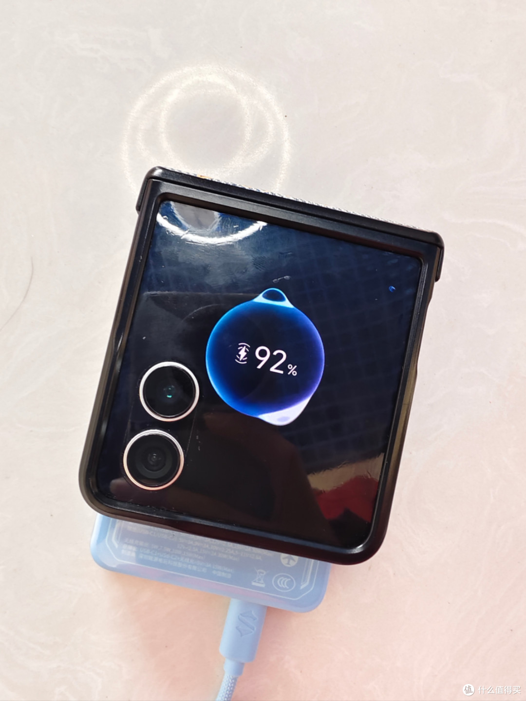 黑鲨刀锋3磁吸充电宝(10000mAh 纱雾蓝)开箱使用评测