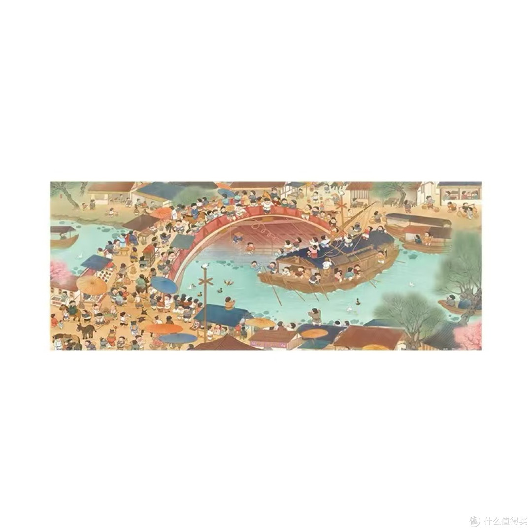 快节奏生活的解药 拼完1000片Q版清明上河图,整个人都静下来了
