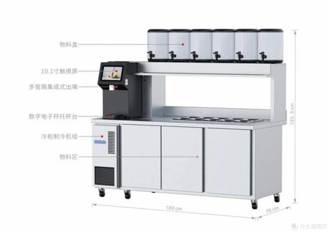 （钲芯智能茶饮机结构示意图）