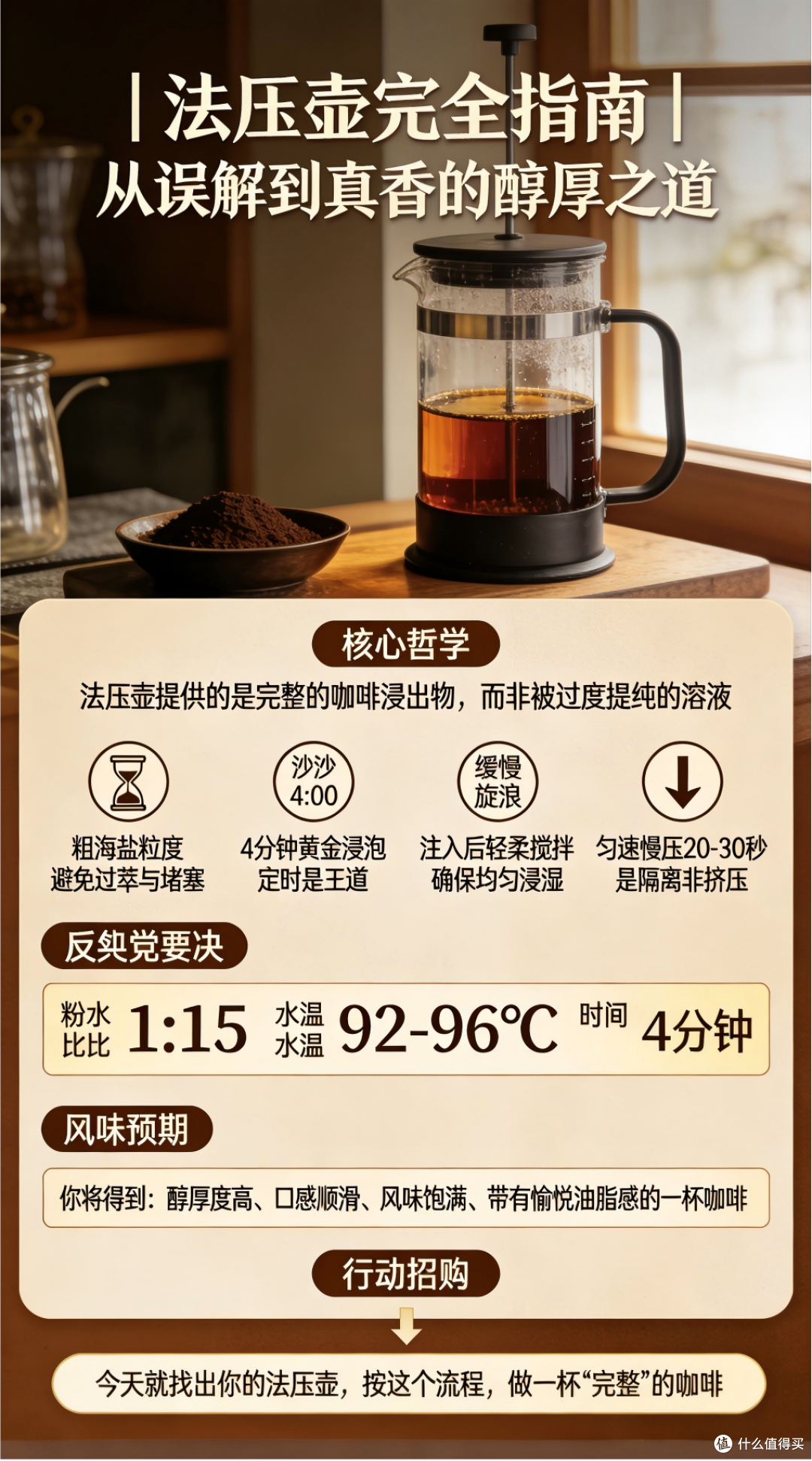 咖啡老手私藏的法压壶秘诀:研磨、时间、下压,细节决定风味