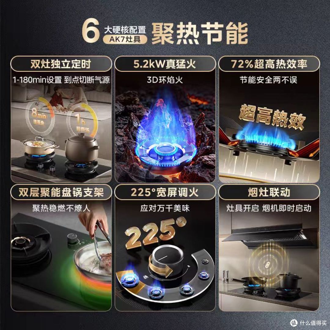 厨房幸福感封神!美的 AK7 双灶定时猛火灶,做饭人闭眼冲🔥