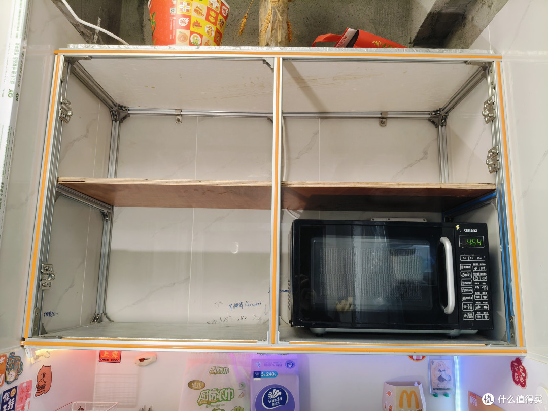 300不到给厨房做铝型材小吊柜全过程