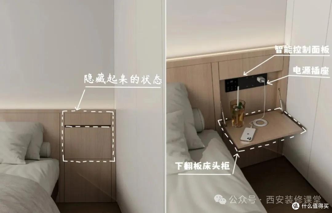 成品床头柜别再买了!这28种定制方案,颜值实用双在线!