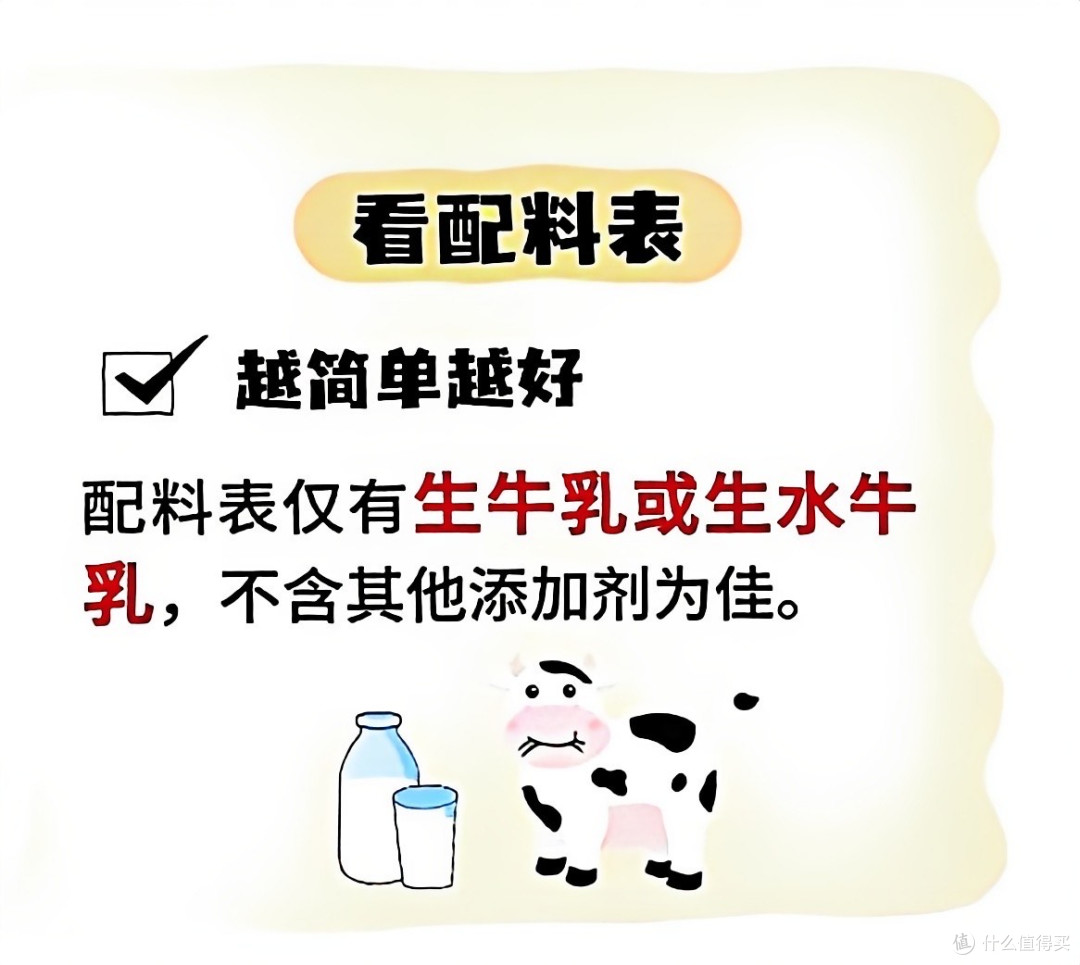 看懂牛奶配料表:四步锁定好牛奶