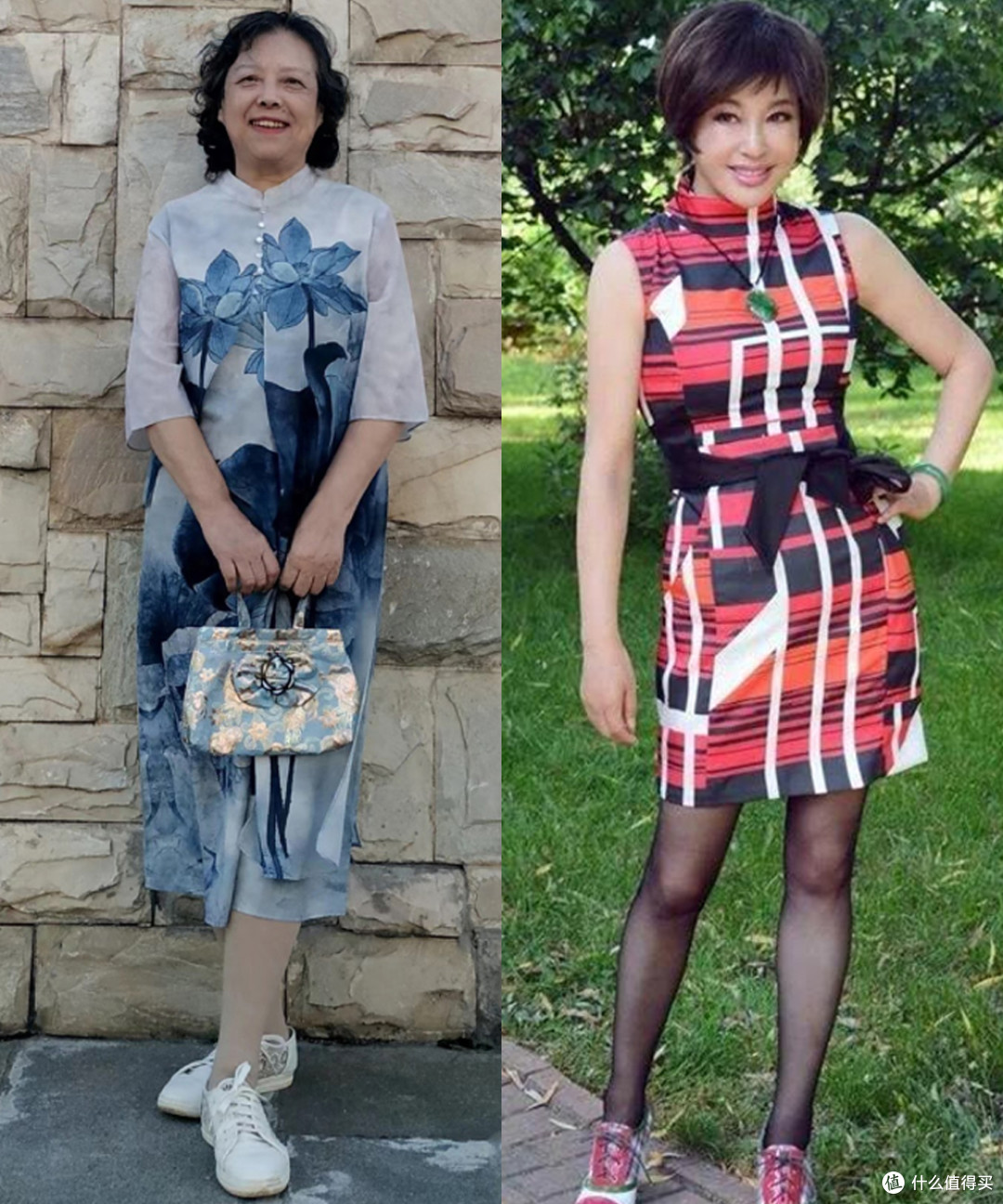 看了董卿和周涛,发现中年女人:裙不配丝袜,不披金挂银更高级!