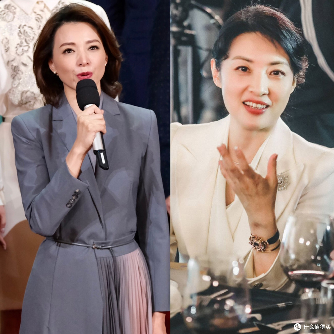 看了董卿和周涛,发现中年女人:裙不配丝袜,不披金挂银更高级!