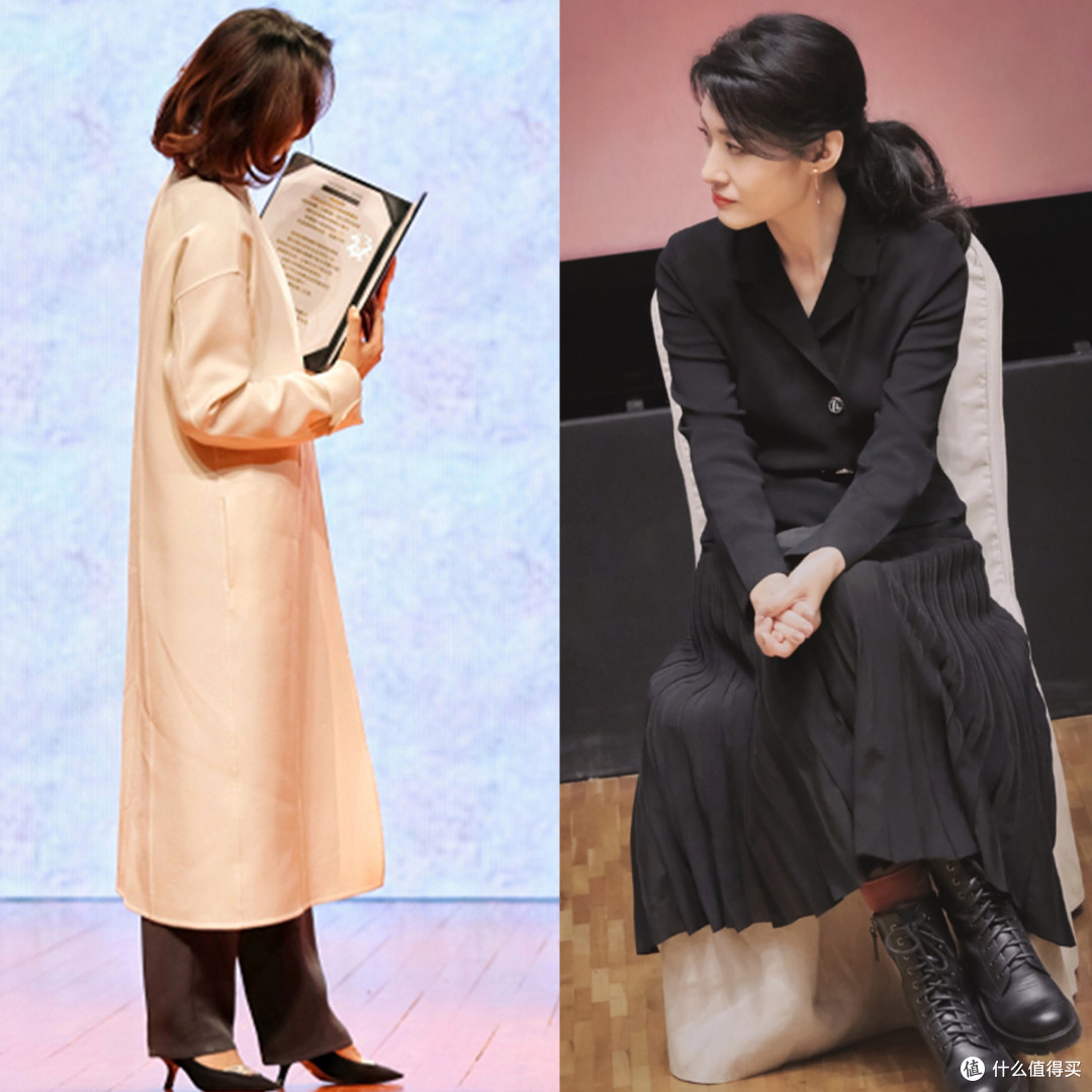 看了董卿和周涛,发现中年女人:裙不配丝袜,不披金挂银更高级!