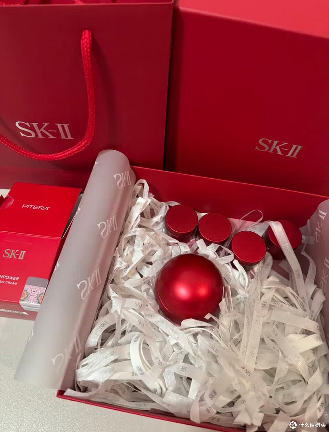 SK-II大红瓶面霜80g抗皱紧致护肤礼盒真实体验