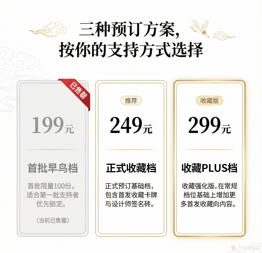 《瑞鹤凌云》今日11:00正式发售|249常规档、299 PLUS档现已开启