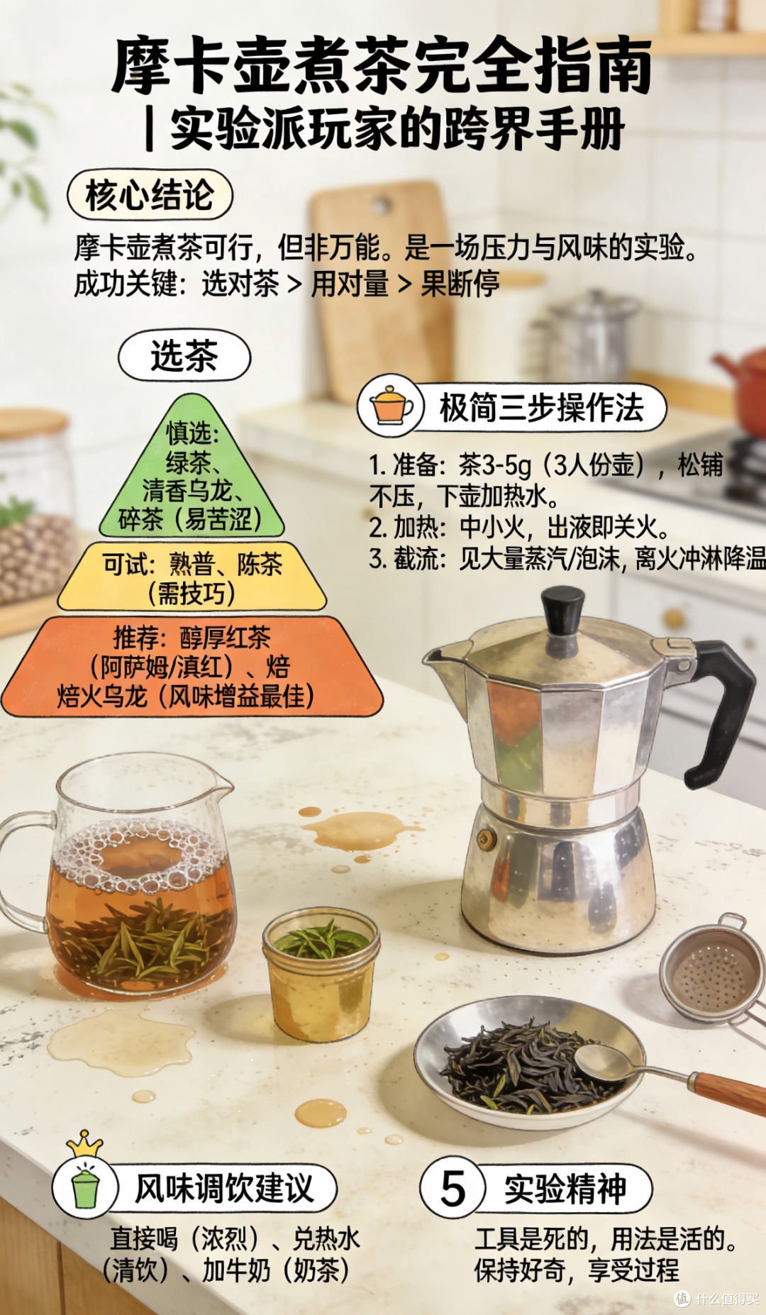 咖啡玩家的茶饮实验:如何用摩卡壶,1分钟萃出超浓茶汤