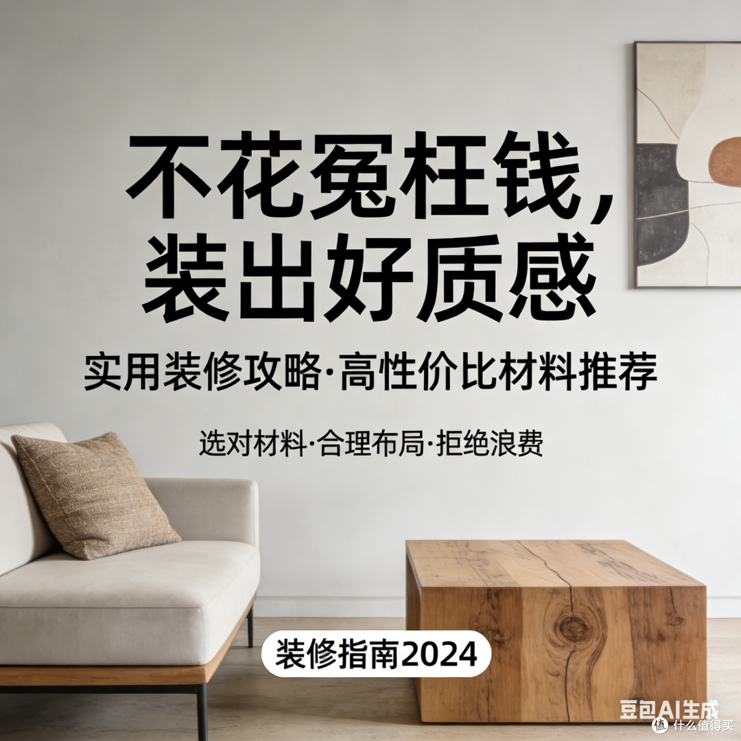 不花冤枉钱，装出好质感