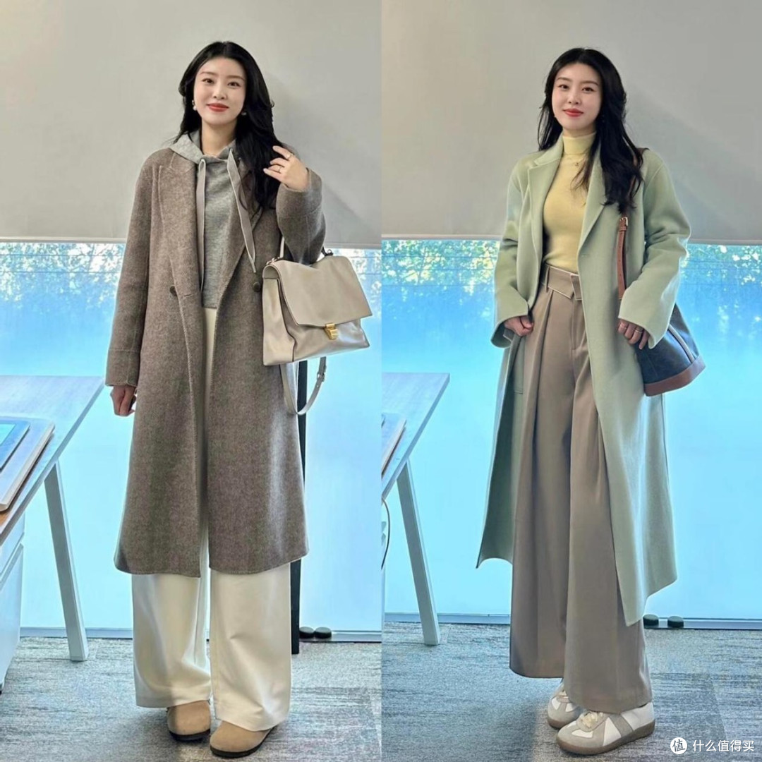 如今美拉德色系穿搭不兴了，很多人在穿“基础色”大衣，太时髦了