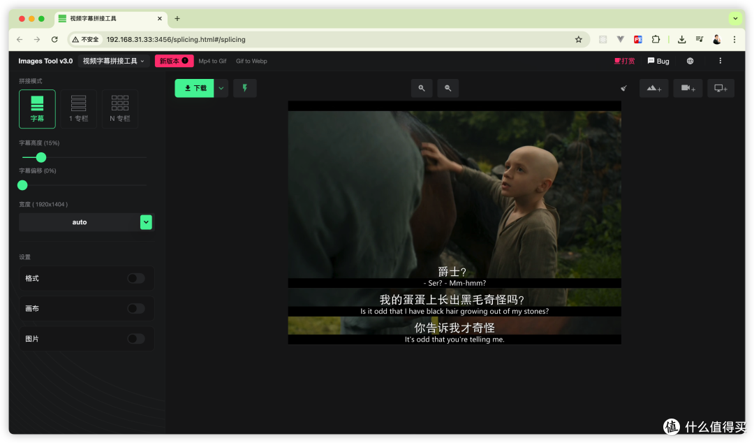 『NAS』批量压图加水印视频字幕拼接,一个容器全搞定webp2jpg
