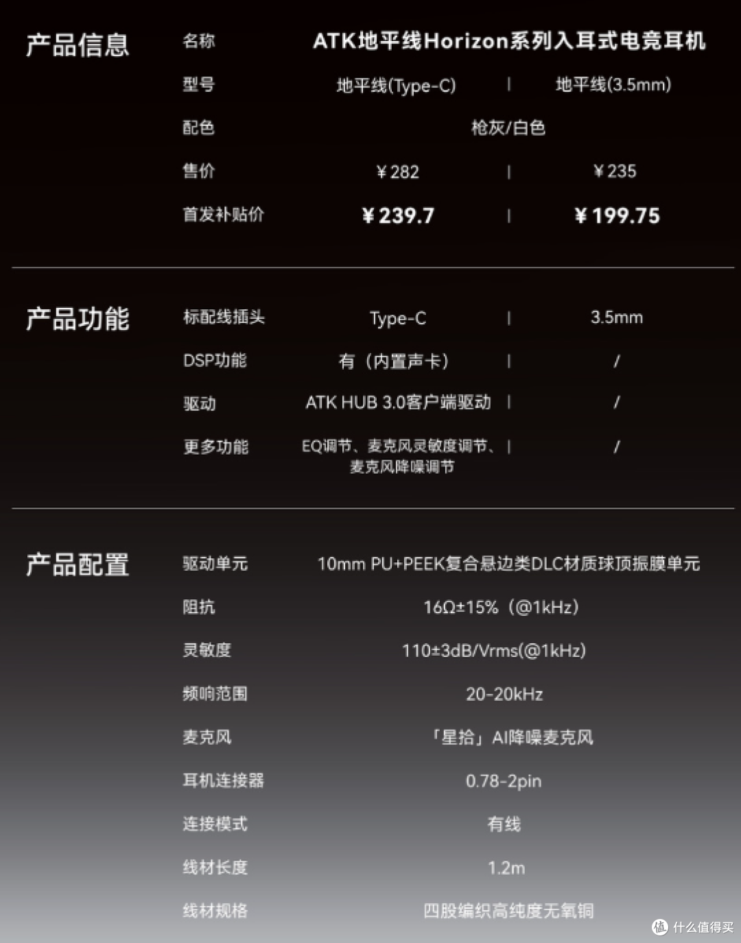 ATK首款入耳式游戏耳机,239元值不值?