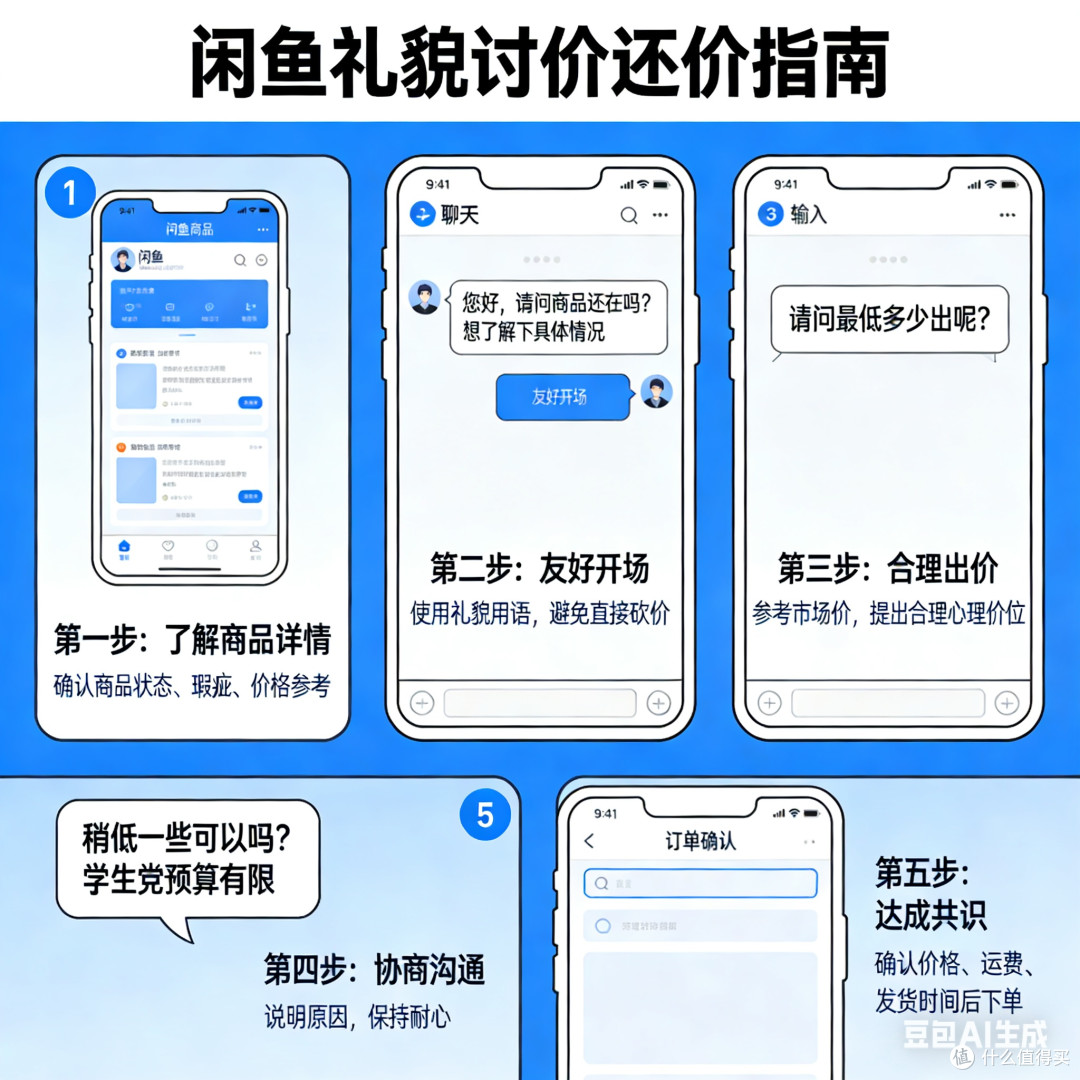 如何在闲鱼上礼貌地讨价还价