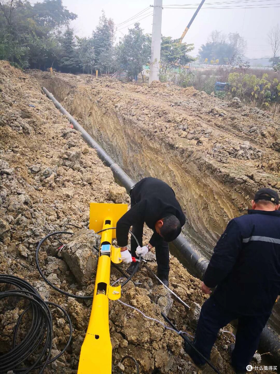 长输石油管道智能测试桩野外安装接线法