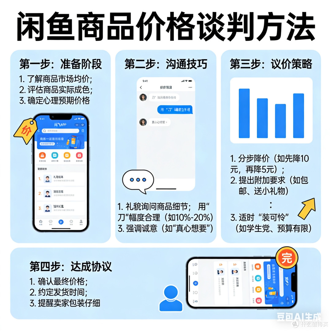 闲鱼商品价格谈判方法