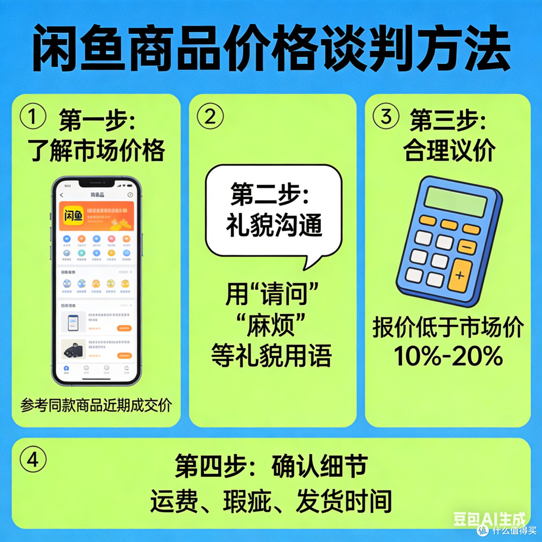 闲鱼商品价格谈判方法
