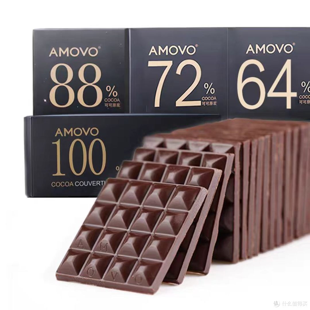 健身党本命黑巧|Amovo 魔吻 100% 纯可可脂,解馋不添负🍫
