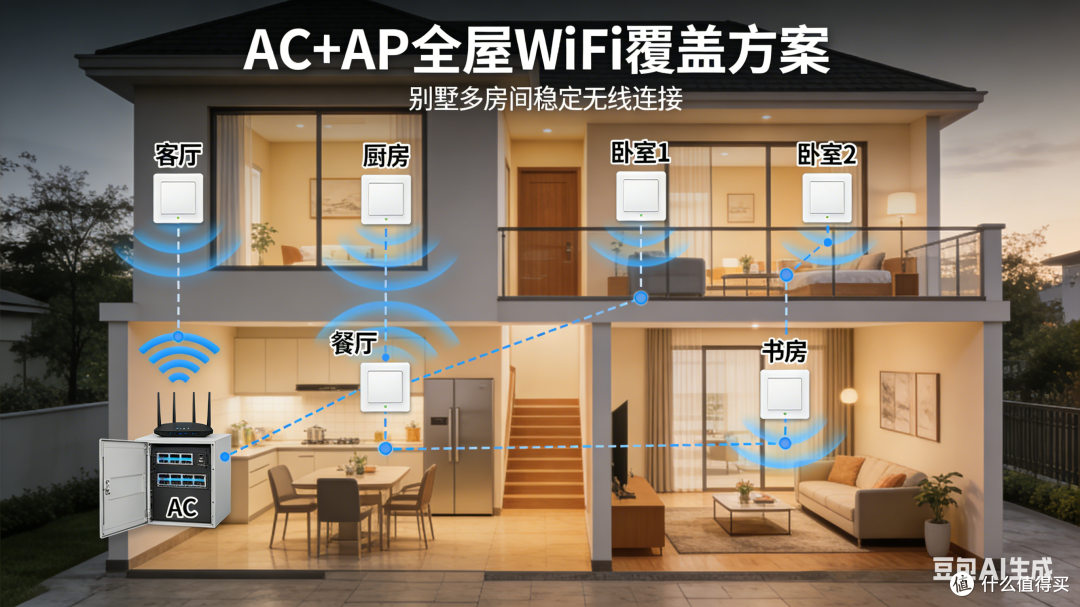 家用网络设备全场景选购指南(4):AC+AP全屋WIFI套件