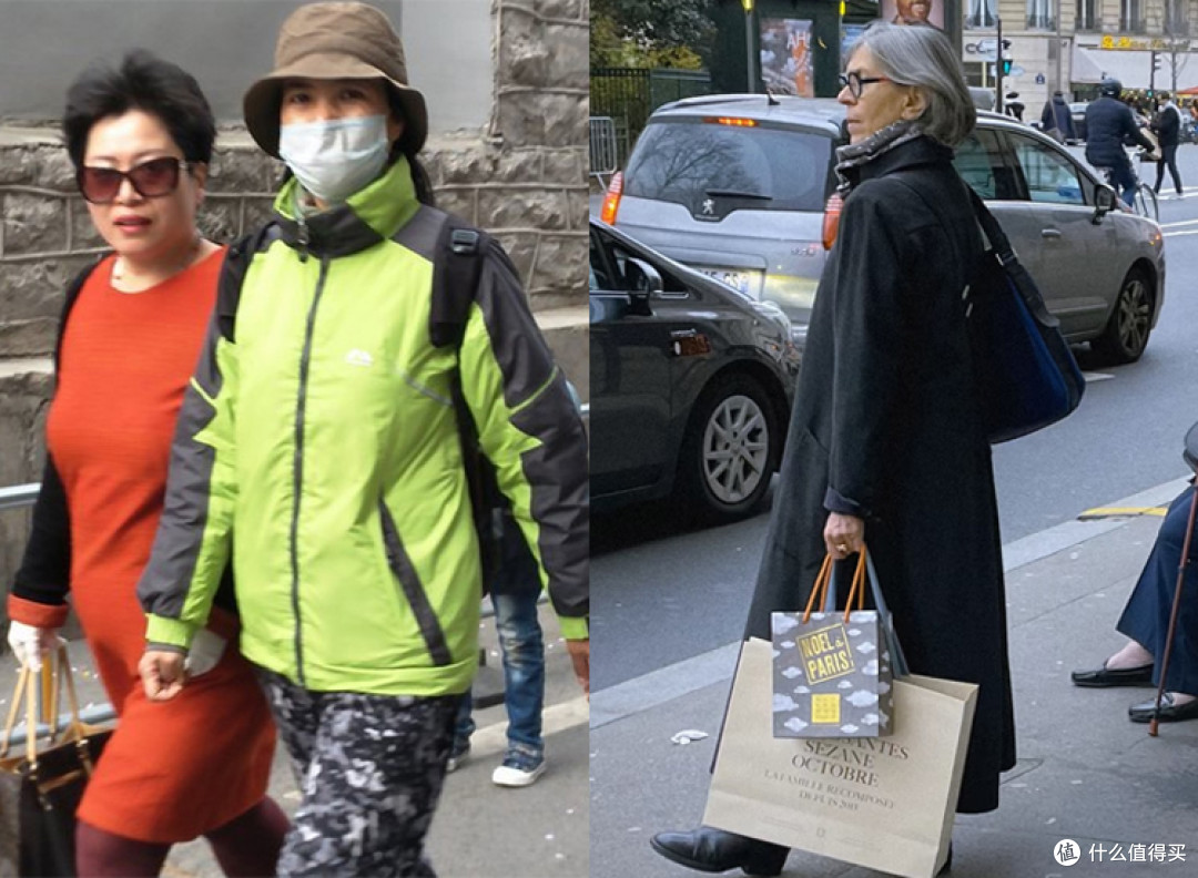 劝你：别穿冲锋衣，多穿大衣，对比中国大妈、法国女人穿搭就懂了