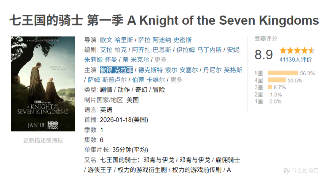 《七王国的骑士》:一部没有龙却封神的另类权游宇宙神作