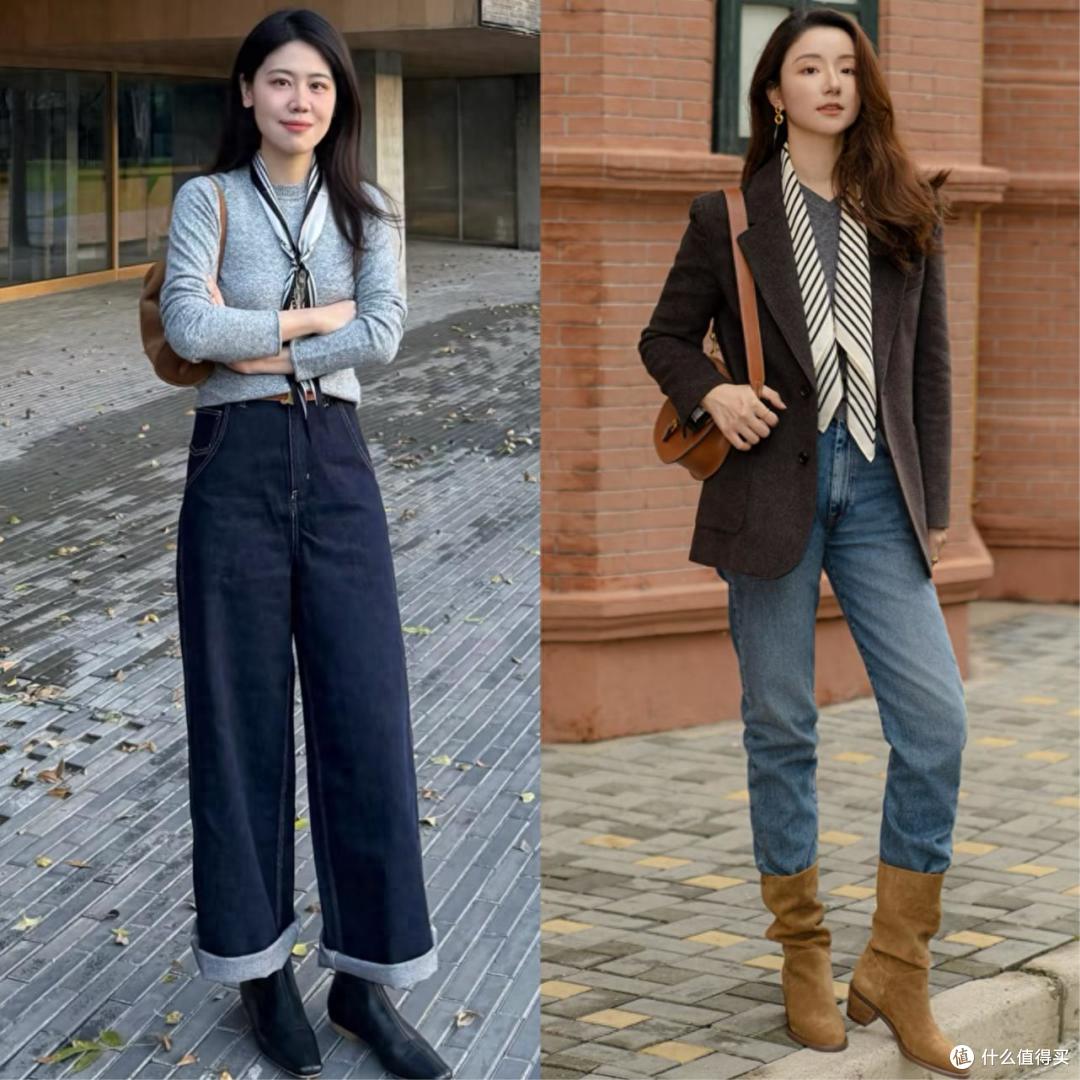 运动鞋现在不兴了,如今流行穿牛仔裤+靴子,解锁优雅和时髦!