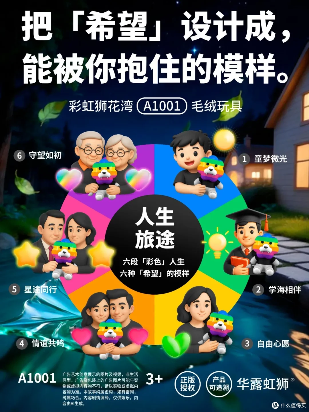 睡前故事:顺水而行,慢慢抵达,「彩虹狮花湾」毛绒玩具