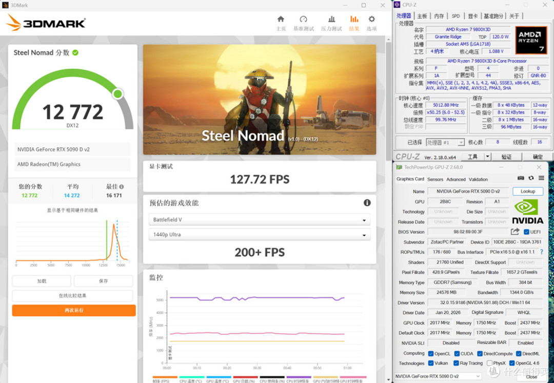 游戏王者，无人争锋，索泰RTX5090DV2游戏实测！