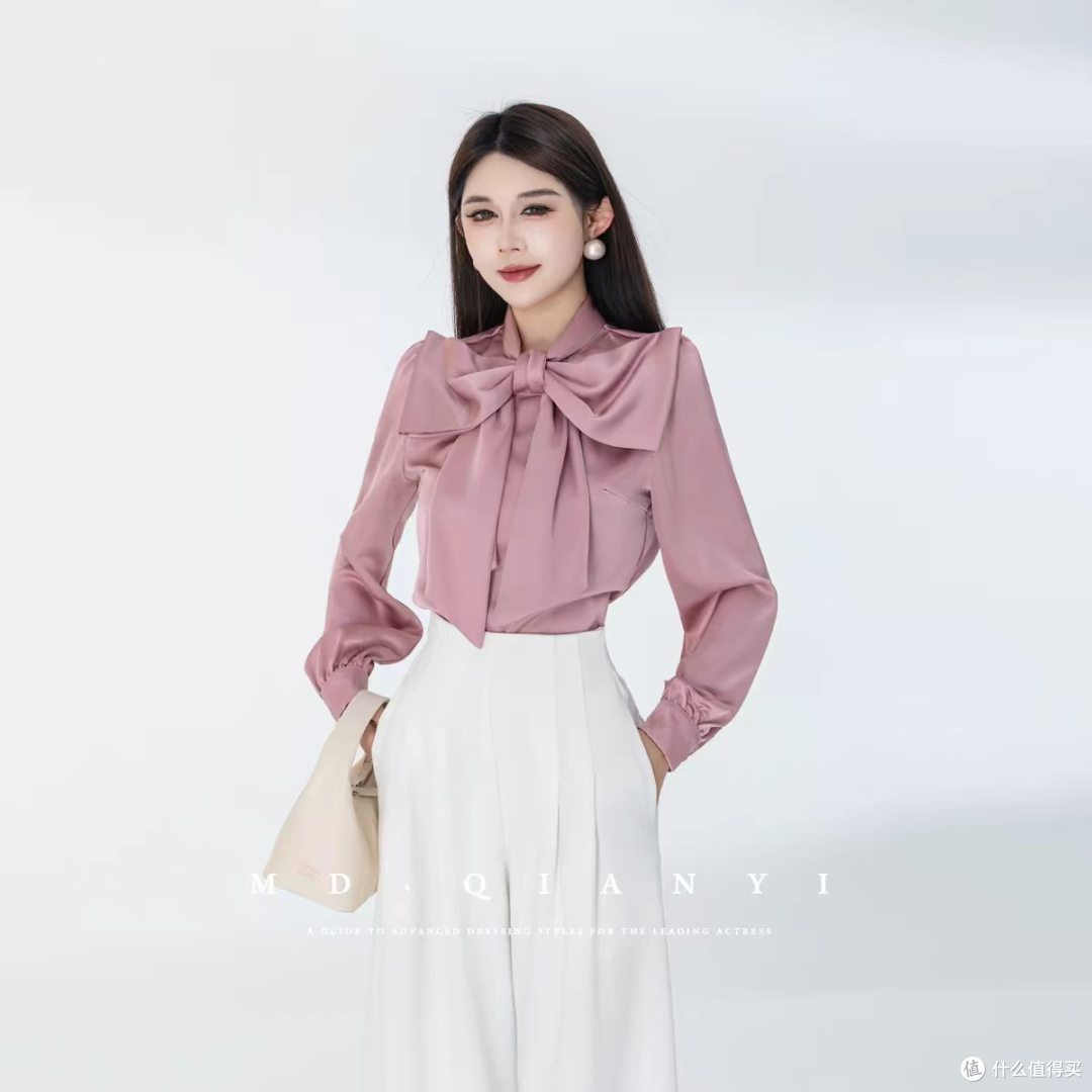 杨千亿蝴蝶少女上衣｜2026 春夏轻奢显瘦天花板，蝴蝶结控必入！