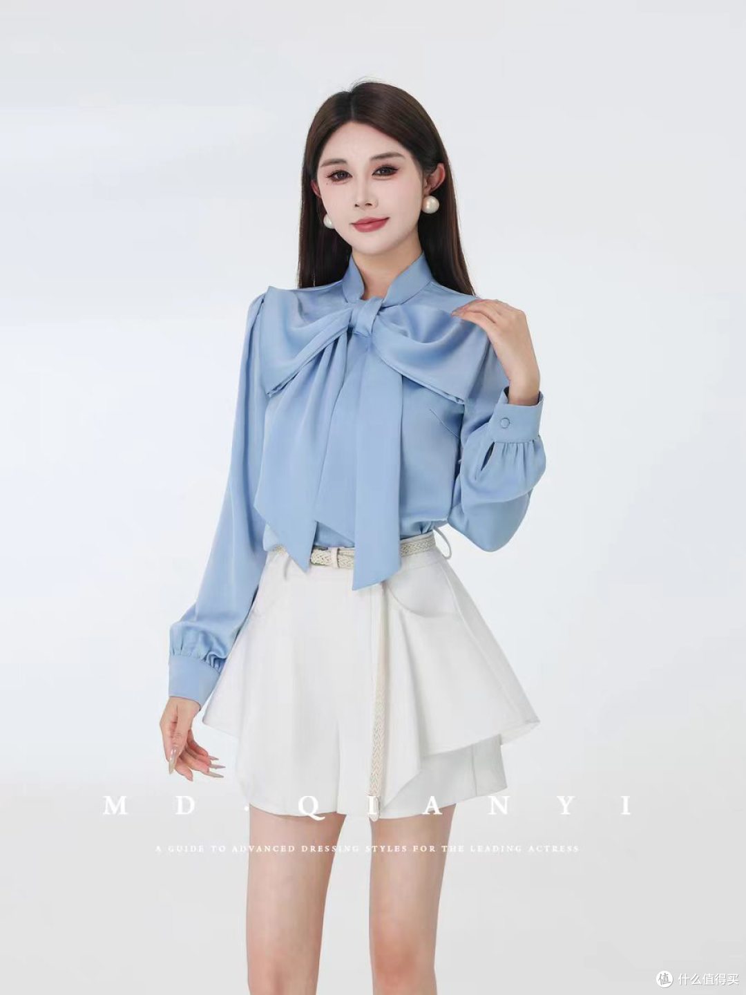 杨千亿蝴蝶少女上衣｜2026 春夏轻奢显瘦天花板，蝴蝶结控必入！