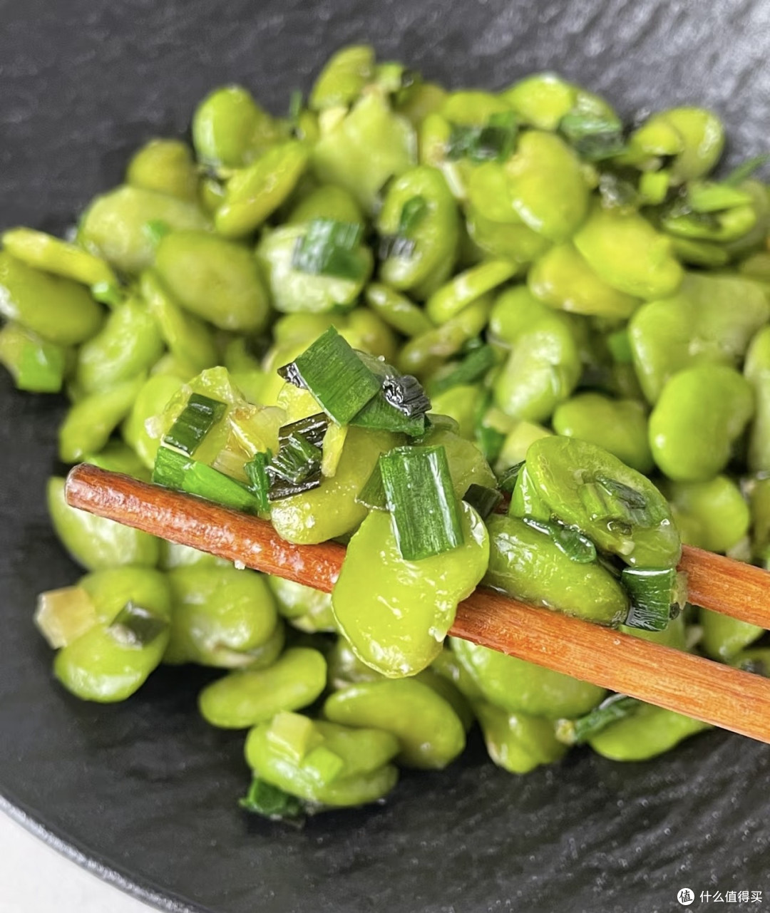 春日美食 葱油蚕豆