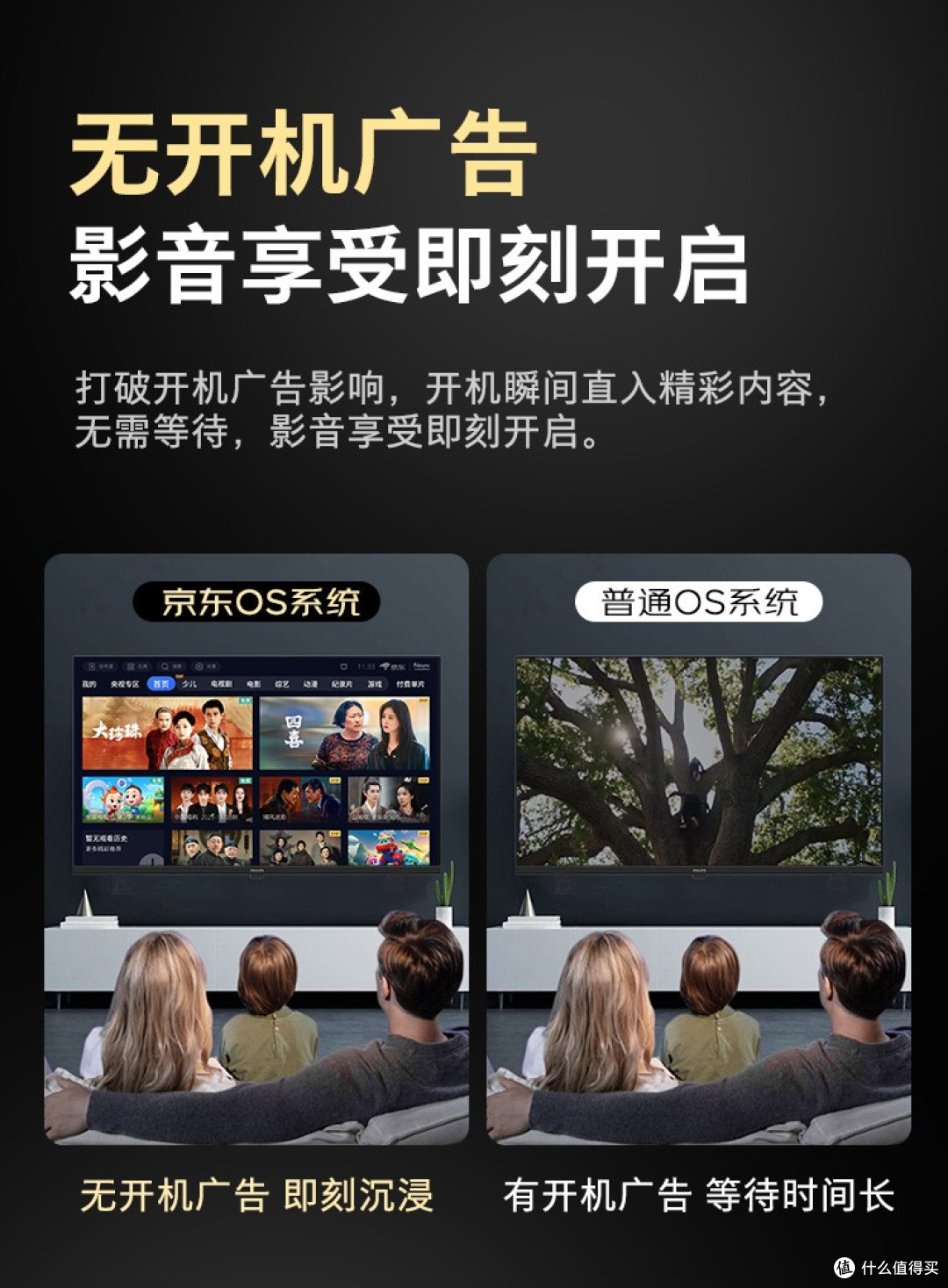 智能电视+高清显示器,飞利浦6899电视,一台满足全家需求