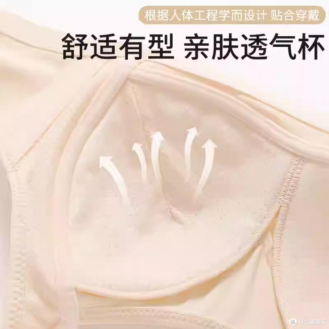 新款大码无钢圈全罩杯文胸女薄款收副乳聚拢防下垂妈妈内衣2件装