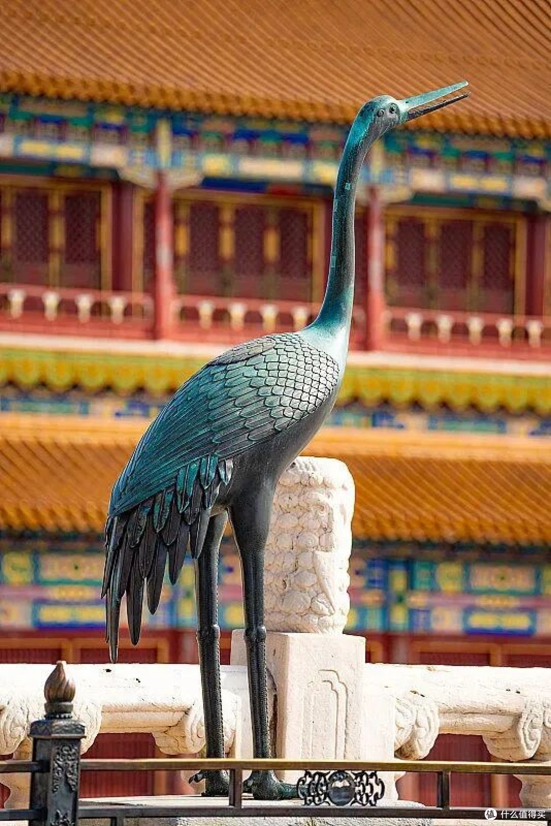 故宫太和殿前的铜鹤丨来源：网络
