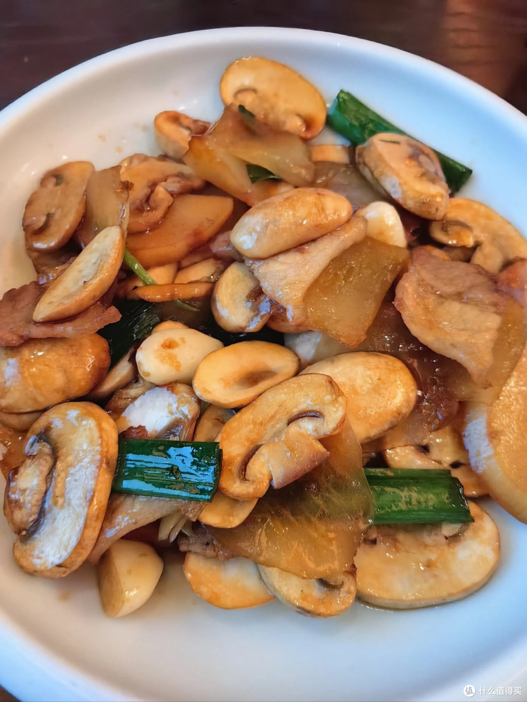 春笋口蘑炒肉片:春日双鲜