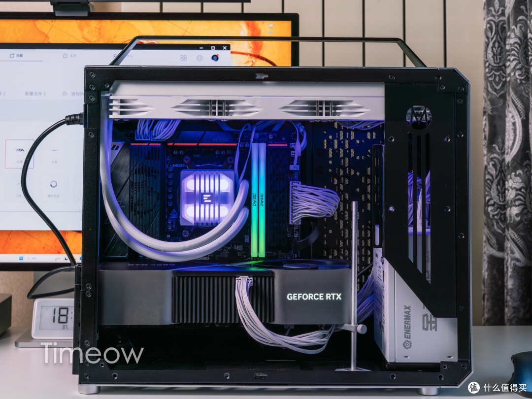 9700X+4080小钢炮装机|安耐美GM850W+思民阿尔法2 SE A36水冷实测