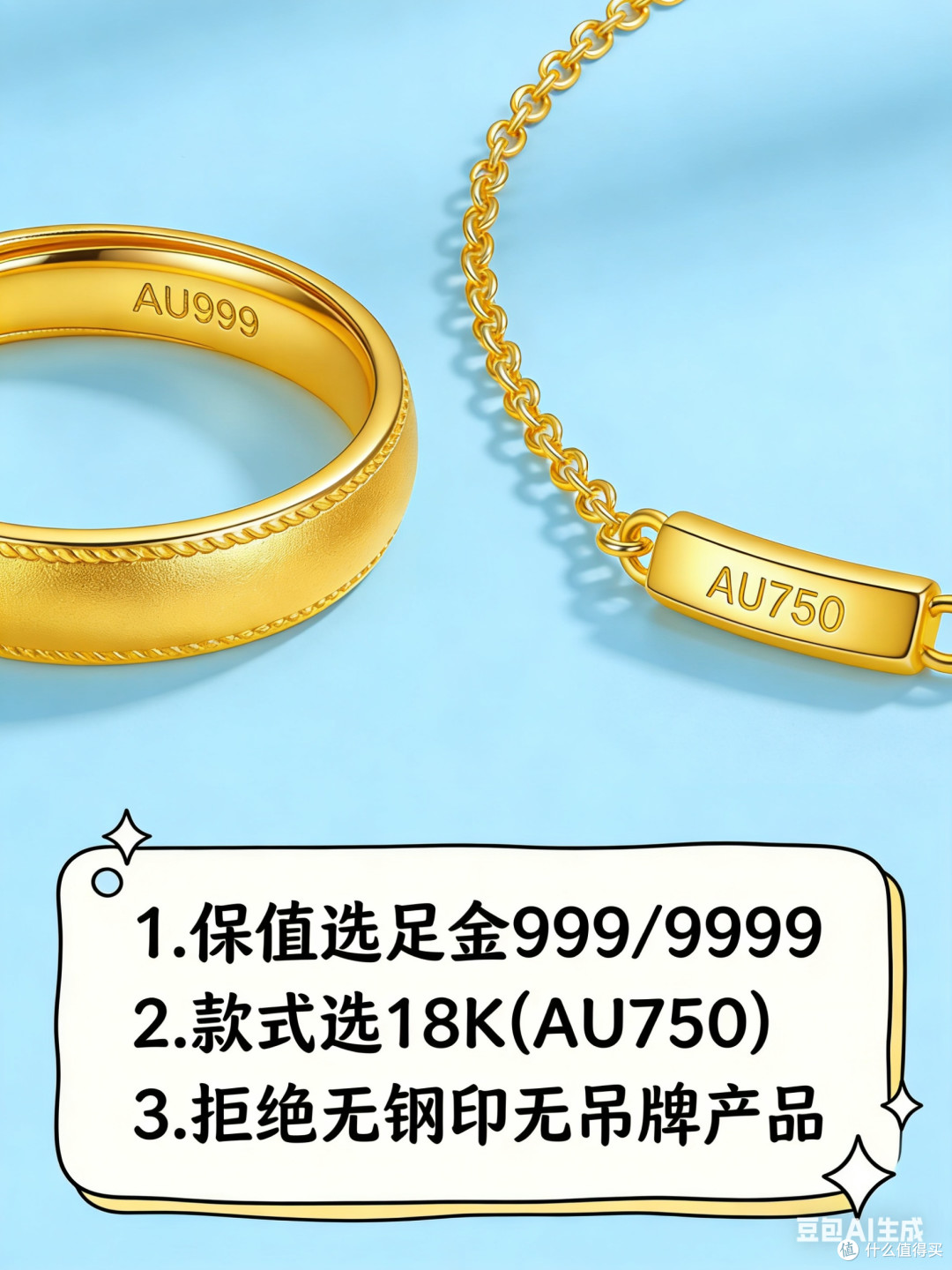 黄金饰品的“足金”“K金”标注规范，市监科普避坑点